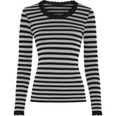 ISA FRIDA dark stripe T-shirt LS